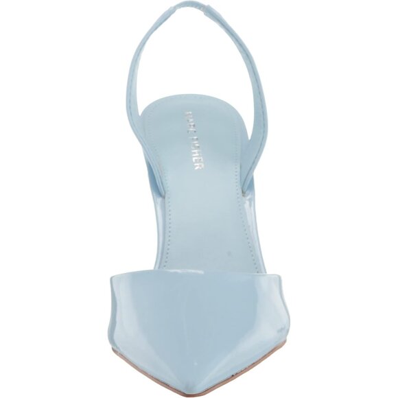 Marc Fisher Womens Waterfall Blue Leather Closed Pointed Toe Hadya Pumps Shoes - Picture 2 of 8